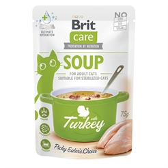Brit Care Kattefoder Soup med Kalkun Til Voksne Katte 75g
